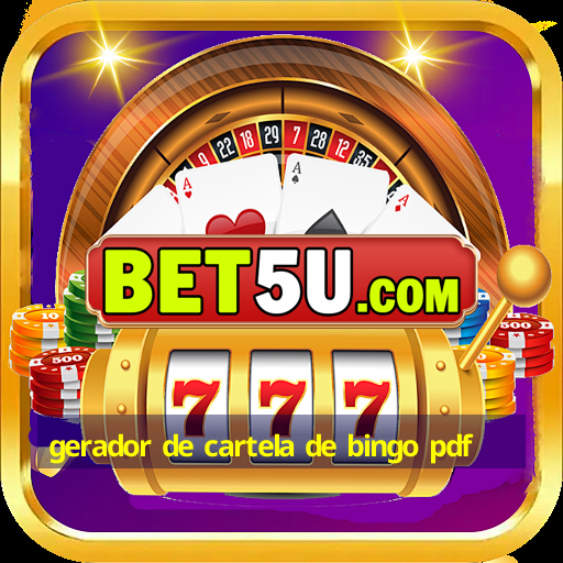 gerador de cartela de bingo pdf